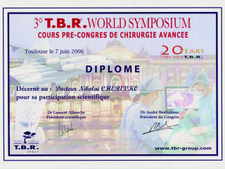 Диплом T.B.R. врача-консультанта 2006