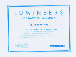 Сертификат Люминиры 2012